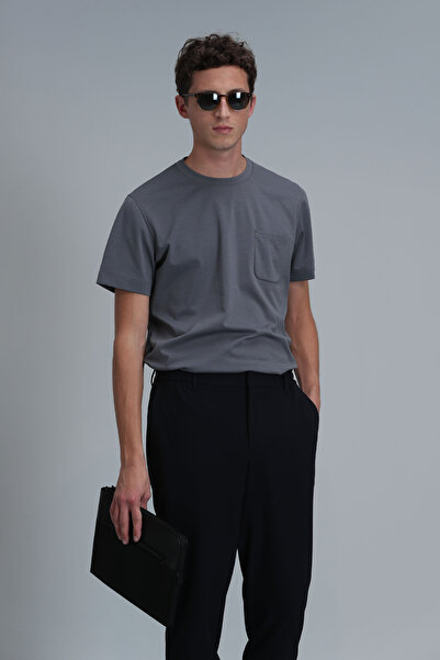 Lufian Felıx Modern Grafik T- Shirt Gri