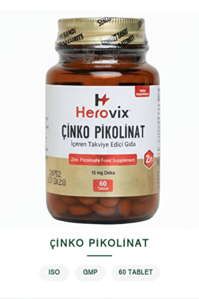 Herovix Çinko Pikolinat – Yüksek Biyoyararlanım – Bağışıklık/Cilt İçin Çinko ...