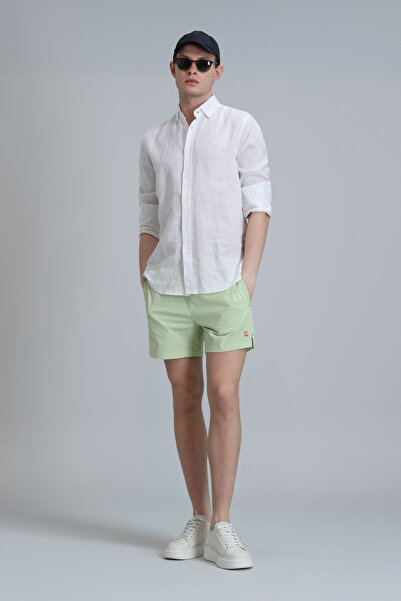 Lufian Πράσινο ανδρικό μαγιό - ριγέ