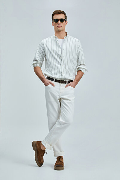 Lufian Nicer Men's Basic Shirt Regular Fit Green