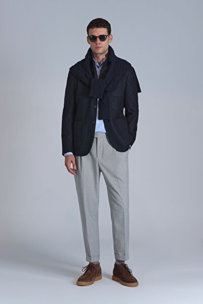 Lufian Timba Navy Blue Slim Fit Sports Men's Blazer Jacket