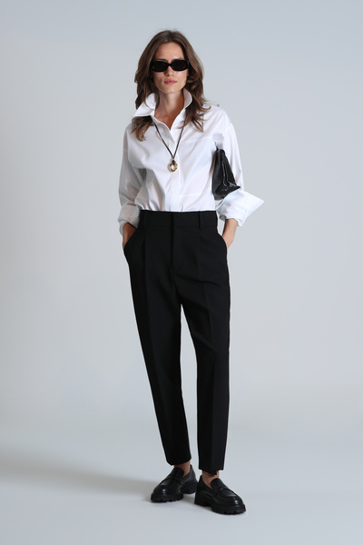 Lufian Pantaloni negri de damă Vadu