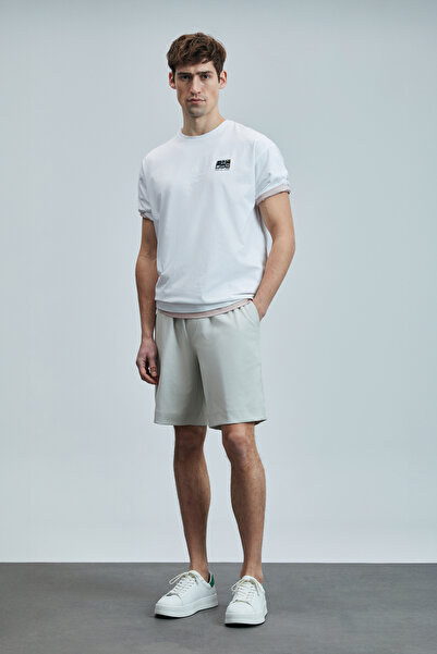 Lufian Moon Men's Shorts Tracksuit Stone