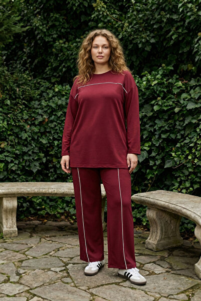 Elisho Plus Size Osho Modal Fabric Tracksuit Set