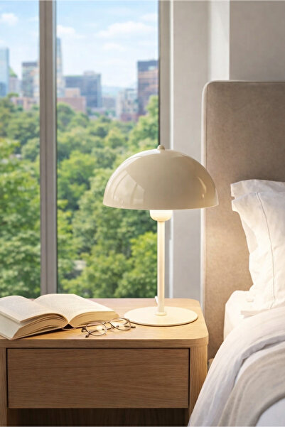 HOMİNG Homing Ryka Masa Lambası Abajur Krem 241605