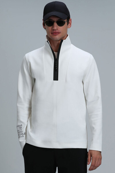 Lufian Earl Men's Sweatshirt Off White