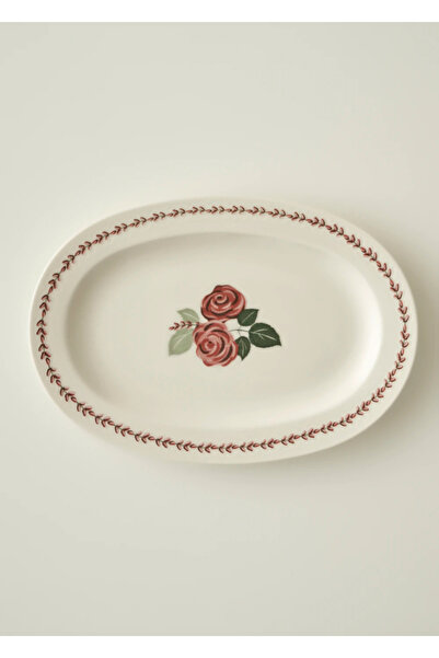 Bella Maison طبق تقديم من البورسلين الوردي (30 سم)