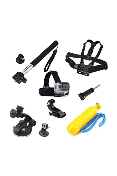 Gplus ST009 Asiyon Kamera Eken Sjcam Gopro Uyumlu 9 Parça Aksesuar Seti