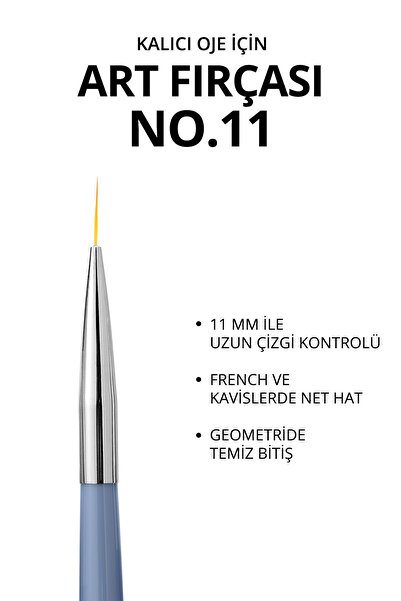 MOMO professional Kalıcı Oje Fırçası Kıl Ucu, 11 Mm