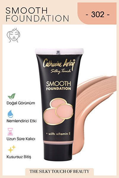 Catherine Arley Ekstra Kremsi Ve Hassas Fondöten - Smooth Foundation 302