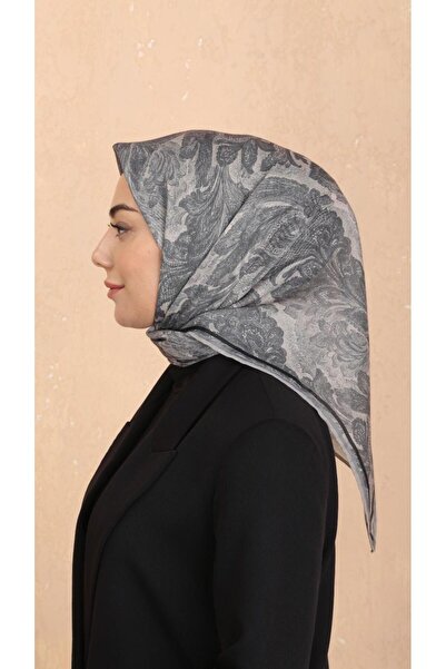 locella Soft Pamuk Eşarp Gri-2