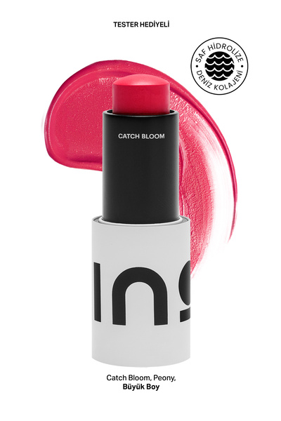 INO Cosmetic Peony Stick Ruj & Allık 8,77Gr SPF30 (Saf Kolajen)