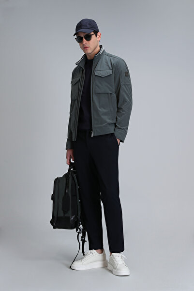 Lufian Glen Smart Erkek Chino Pantolon Slim Fit Lacivert