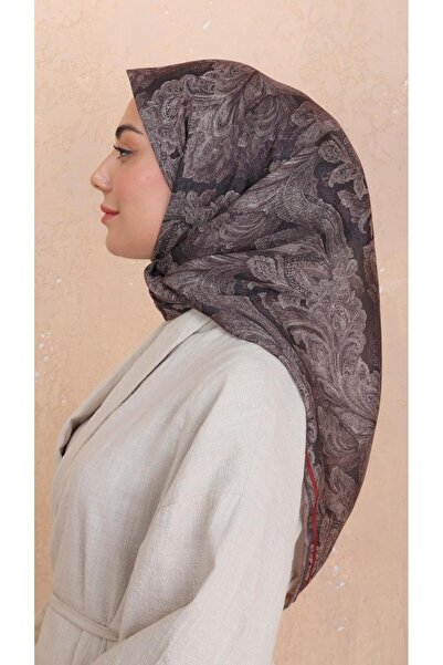 locella Soft Pamuk Eşarp Kahve-8