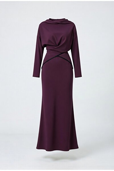 Suedcollection بدلة تنورة مزدوجة