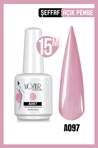 MOZIUR Kalıcı Oje UV LED A097 (ŞEFFAF SERİSİ) 15ml