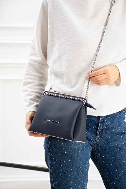 Just Polo حقيبة كتف نسائية - تصميم أنيق مع حزام سلسلة للموسم الجديد