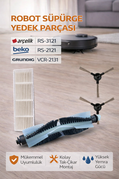 Arçelik 3121 рупии Комплект за ремонт на робот прахосмукачка - оригинал