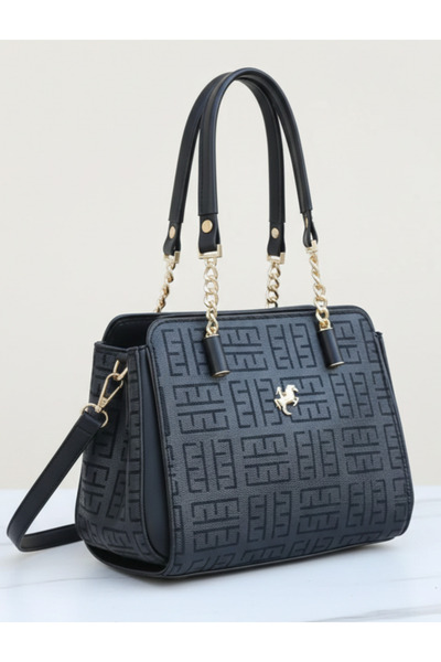 Çanta Trend حقيبة نسائية من ميامي بولو كلوب بخمسة أقسام مع حزام كتف وتفاصيل س...