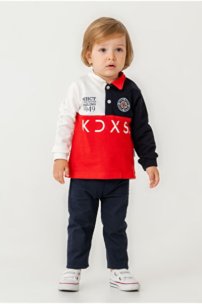 Kidex’s Baby Baby Boy Cotton Polo Suit Pants Top Double Suit Wedding Birthday...