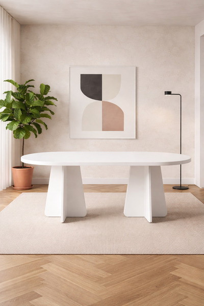 Maholandin Traverten Mutfak masası Yemek masası 6-8 kişilik