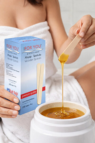 More For You Ahşap Ağda Spatulası 100 Adet
