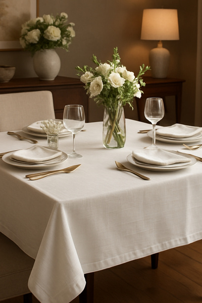 Bimotif Sivkasta bezbrižna otomanska svila Stolnjak 95x95 cm