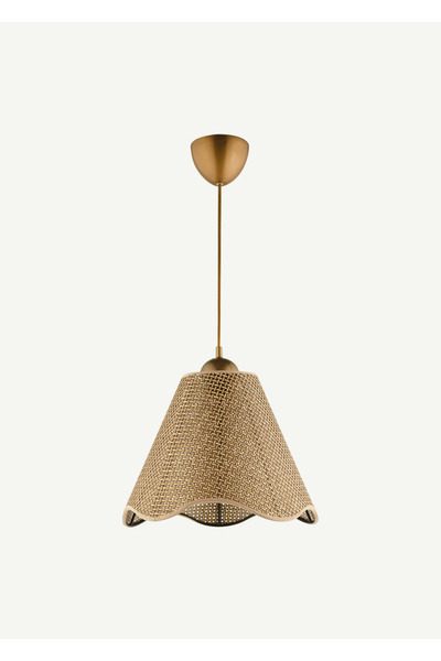 Bella Maison Morado Hasır Sarkıt Avize Kahverengi (70x25 cm)