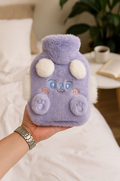 YOYOSO Cartoon Animal Hot Water Bags 800ml Purple