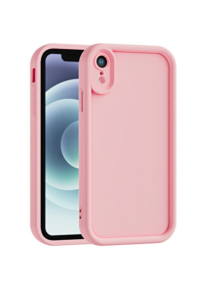 Vissona iPhone XR Uyumlu Kamera Çıkıntılı Mat Silikon Telefon Kılıfı