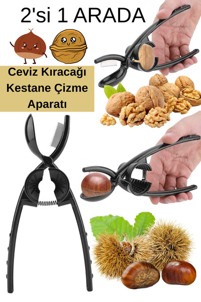 Shopura Paslanmaz Çelik Kestane Çizici - Metal Kestane Çizme Aparatı - Ceviz ...