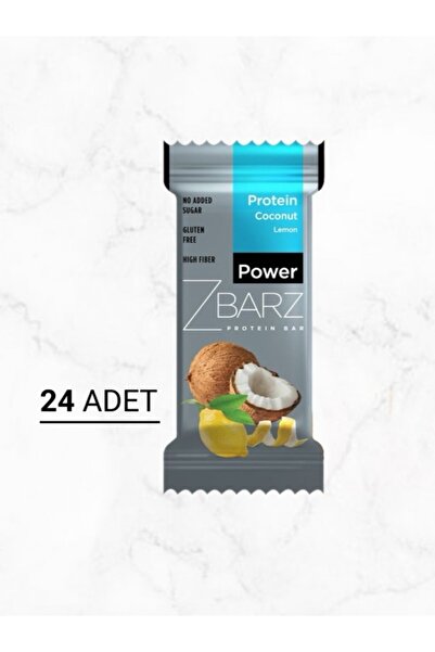 Zbarz Power Limonlu Hindistan Cevizli Protein Bar 35gr (24 adet)
