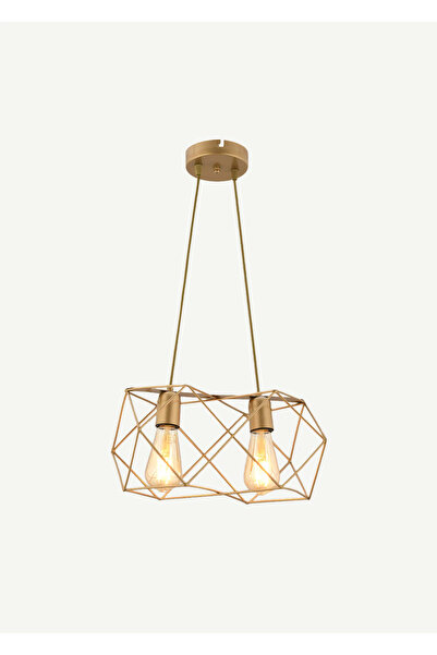 Bella Maison Celine 2'li Sıralı Sarkıt Avize Eskitme (50x75 cm)