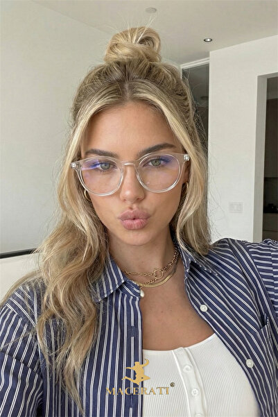 MACERATİ Petta Şeffaf Mavi Işık Koruyucu Blue Block Filtreli Gözlük