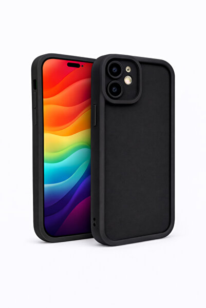 Vissona iPhone 12 MİNİ Uyumlu Kamera Çıkıntılı Mat Silikon Telefon Kılıfı