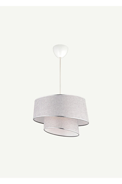 Bella Maison Levi 2 Katlı Sarkıt Avize Gri (70x35 cm)