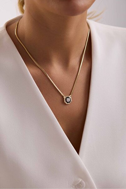 Sembol Gold Balık Sırtı Çağla Kolye 8 Ayar Altın 50 cm