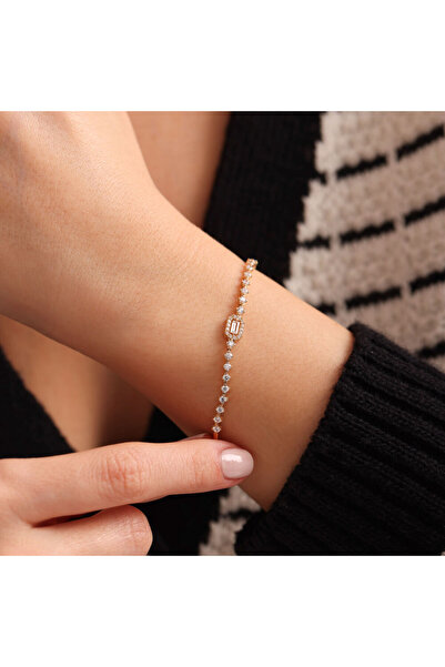 Sembol Gold Su Yolu Altın Baget Bileklik