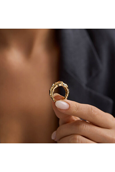 Sembol Gold Smooth Gold Altın Yüzük 7mm