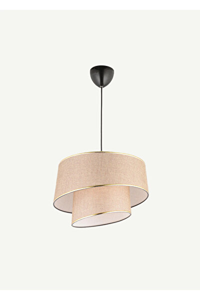 Bella Maison Levi 2 Katlı Sarkıt Avize Kahverengi (70x35 cm)