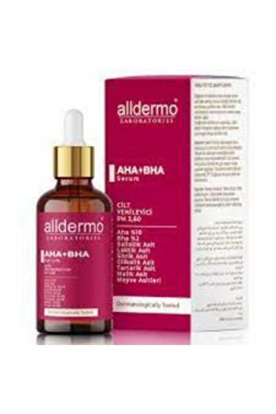 Alldermo AHA+BHA AKNE SERUMU , CİLT YENİLEYİCİ YÜZ BAKIM SERUMU 30ML