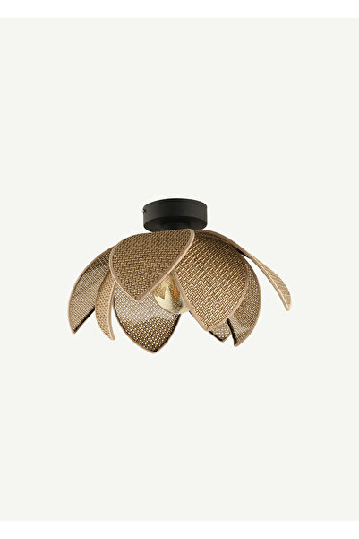 Bella Maison Amaya Plafonyer Rattan Avize Kahverengi (26x20 cm)