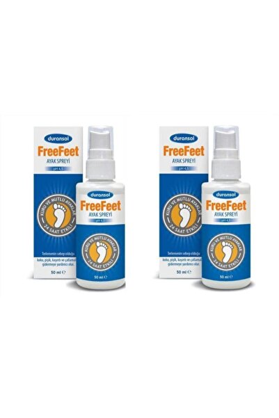 Duransol Free Feet Ayak kokusu Spreyi 50 Ml 2 Adet