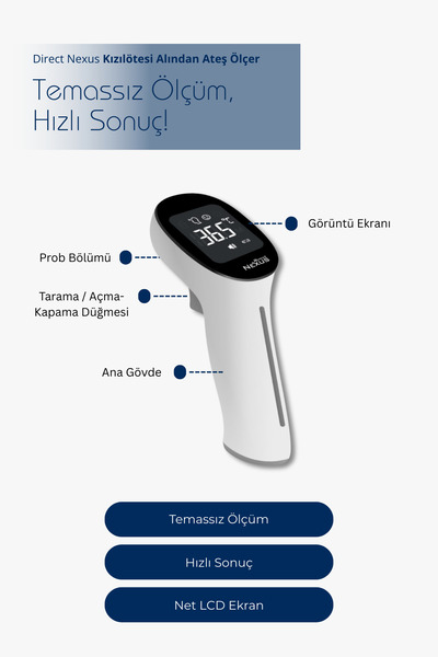 Direct NEXUS Temassız Infrared Alın Termometresi (Uzaktan Ölçüm)