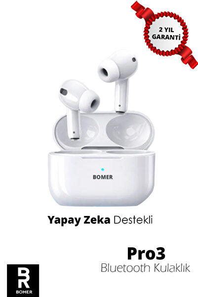 BOMER PRO ANC Aktif Gürültü Engelleme Kablosuz Şarj Bluetooth Kulaklık