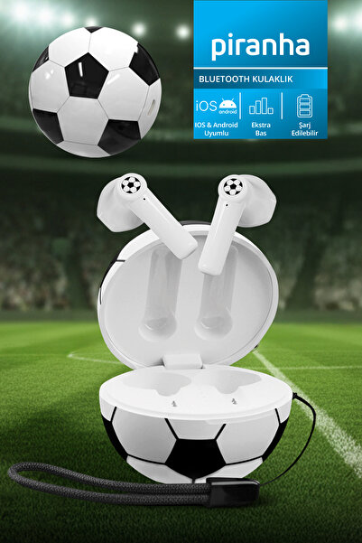 Piranha 9981F Kablosuz Bluetooth Kulak İçi Kulaklık | Mikrofon | BT 5.3 |Futb...