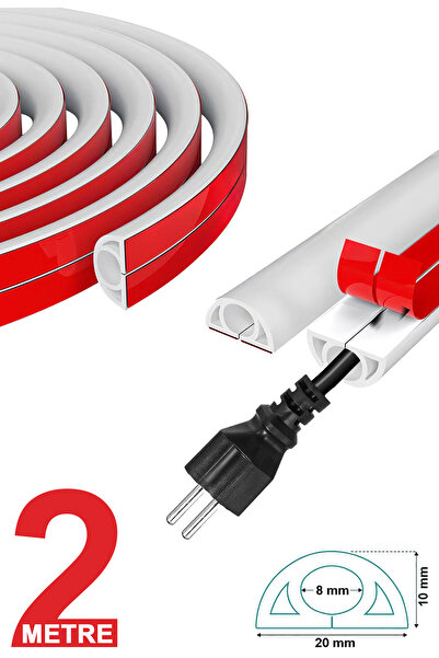 EasyTech Esnek Kablo Kanalı Beyaz/ ET-KK03