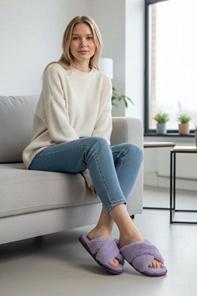 GEZER Zimné plyšové papuče Silent Sole Cross