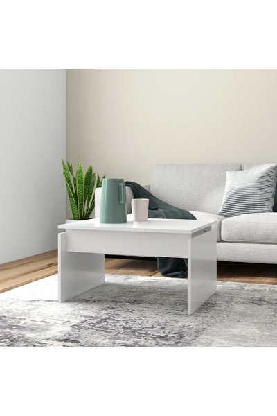 Concept Τραπεζάκι σαλονιού, λευκό, 68x50x38 εκ., μοριοσανίδα