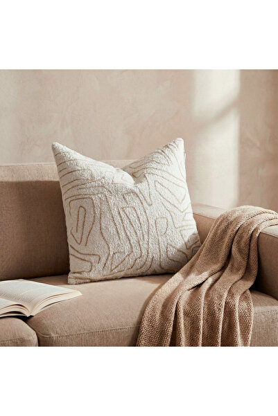 Penelope غطاء وسادة إيليرا 45×45 سم لون إكرو-بيج